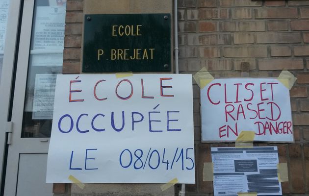 Journée d'action du 8 avril 2015 : travaux écoles Bréjeat/Buisson/Kergomard et avenir de la CLIS