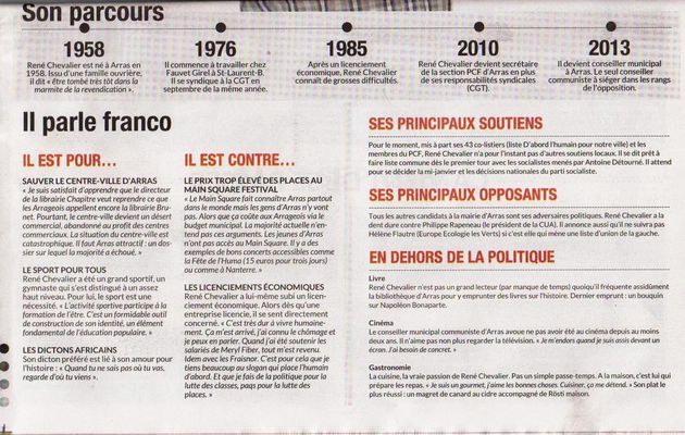 Le Communiste qui vise la mairie d'Arras ( l'observateur de l'Arrageois)