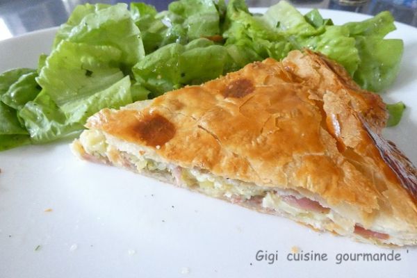 Tourte au camembert et persillade