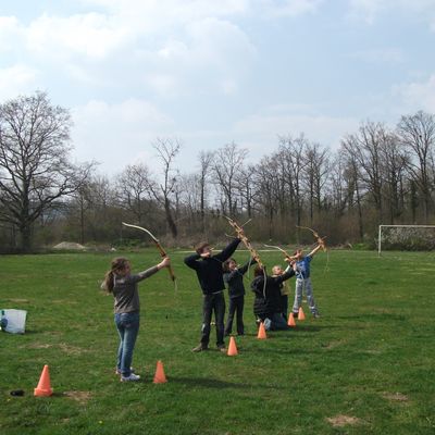 tir au drapeau au terrain de foot