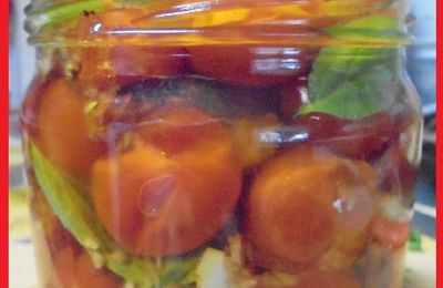 Tomates Cerise Confites à l'huile ...