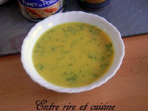 Délicieuse cette sauce curry/aneth !