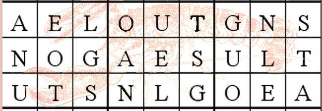 Solution du sudoku avec les lettres du mot LANGOUSTE