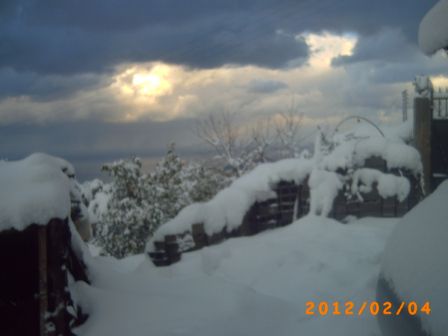 souvenir de la tempête de neige en février 2012 a Tifra