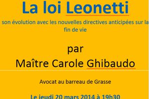 La loi Léonetti par Maître Carole Ghibaudo