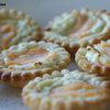 Mini tartelettes feuilletées saumon-chèvre