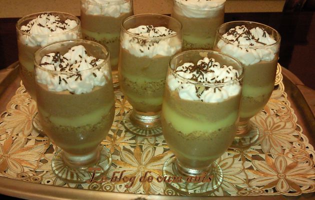 Verrines crème de citron/ mousse au chocolat