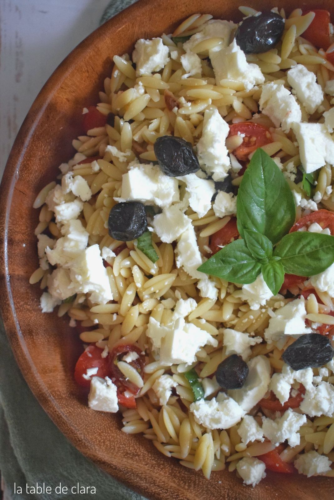 Salade d'orzo façon grecque