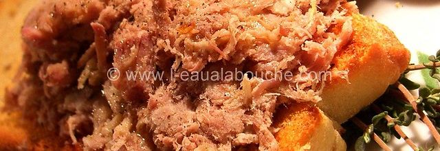 Rillettes De Canard Et De Porc Au Poivre Rouge