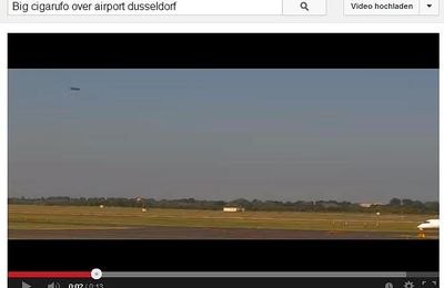 Un OVNI aperçu et filmé au-dessus de l'aéroport de Düsseldorf en Allemagne