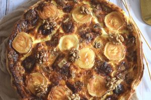 Tarte aux 3 fromages et aux noix