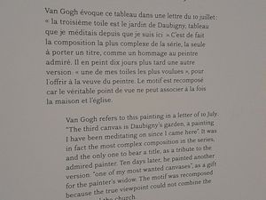 VAN GOGH à Auvers - salle des &quot;double carré&quot; au musée d'ORSAY