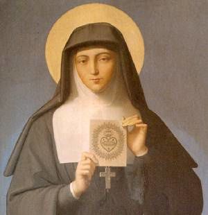 Sainte Marguerite-Marie et Le Sacre Coeur de jesus