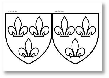 PDF 4 / Blason à colorier pour guirlandes