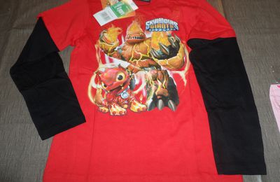 Skylanders Tee shirt manches longues rouge