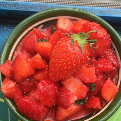 Recette de la Panna Cotta  aux fraises 