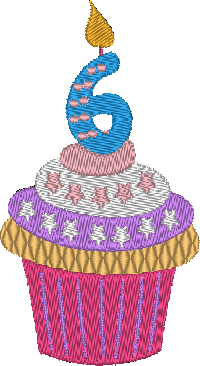 Cupcakes, le chiffre 6