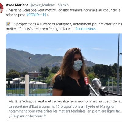 Marlène SCHIAPPA demande des actions pour le salaire des femmes dans les services de santé !