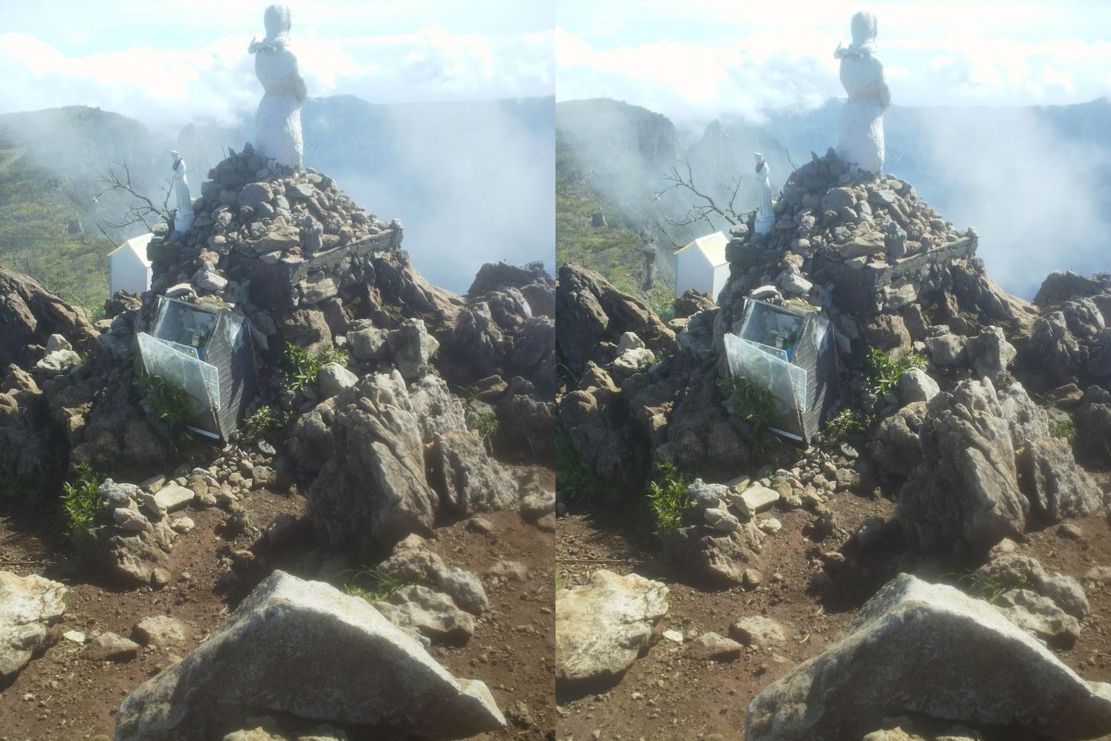 Le Piton Maïdo en 3D vision croisée