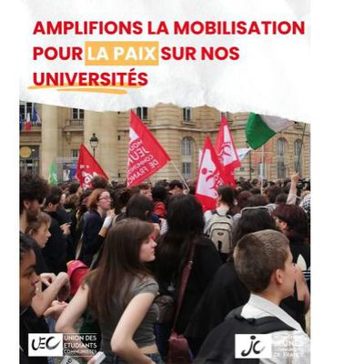 Union des étudiants communistes (UEC): Amplifions la mobilisation pour la paix !