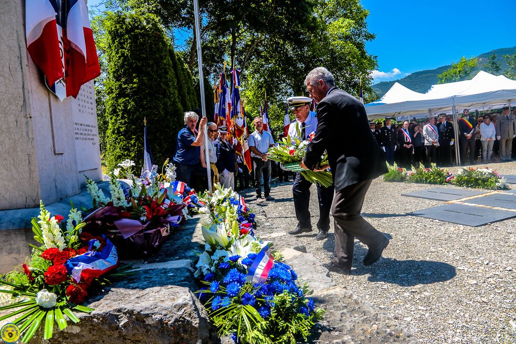 Commémoration du 73 eme anniversaire du  11 juin 1944 St Julien du Verdon 