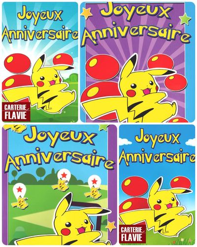 Offrez Un Pikachu Pour Son Anniversaire Avec Nos Cartes Pokemon Le Blog De Flavie