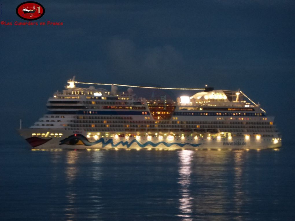 Arrivée de l'AIDAsol au Havre le 22/10/16.