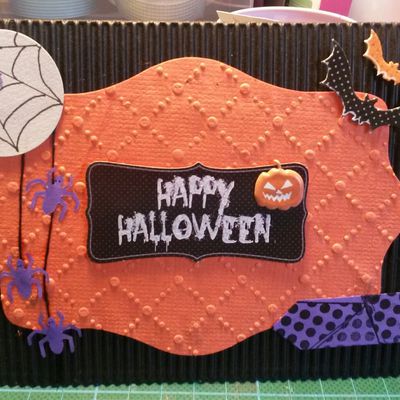 Carte scrapbooking Halloween