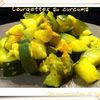 Courgettes au curcuma