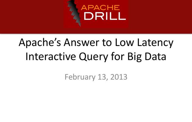 Très clairs slides de @ted_dunning sur Apache...