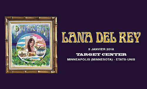 Lana Del Rey sur la scène du Target Center de Minneapolis, Etats-Unis. (05.01.2018)