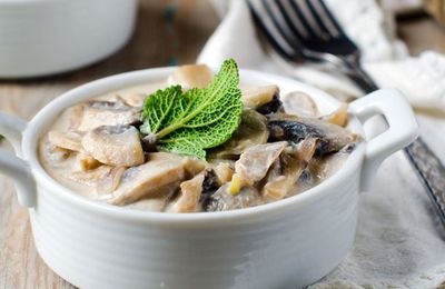 Blanquette de poulet aux champignons