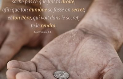Mercredi des Cendres (Matthieu 6, 1-6.16-18) (DiMail 7)