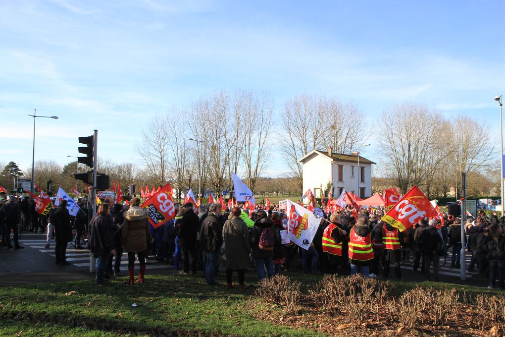 16.01.2020 Très belle manifestation retraite au Mans!