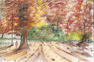 aquarelle d'automne