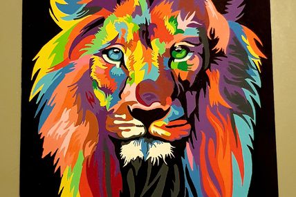 Lion (acrylique Posca)