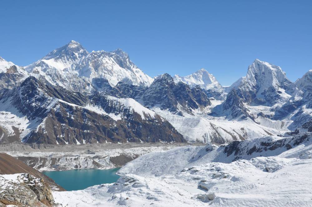 Népal, Khumbu, Renjo La, Everest, Makalu, Cholatse