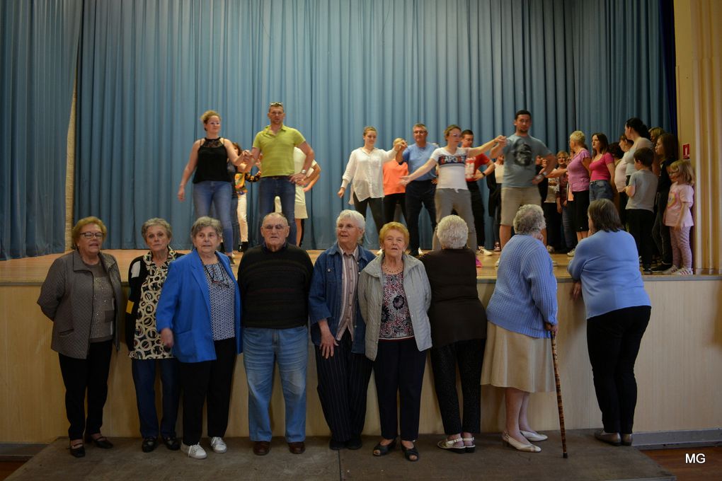 Répétition des Sokols dans la Salle des Fêtes d'Abscon le 13 mai 2023.