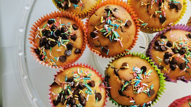 Muffins aux pépites de chocolat 