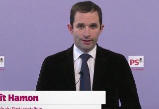 Voeux de Benoît Hamon, porte parole du PS, responsable de "Un Monde d'Avance"