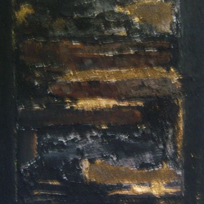 Art abstrait écorce, sable acrylique vendu