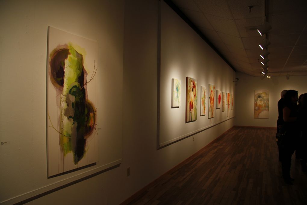 30 novembre 2011, vernissage de l'exposition "Qui sème le temps" présentée à la galerie Les trois C, du centre culturel Henri-Lemieux de LaSalle.