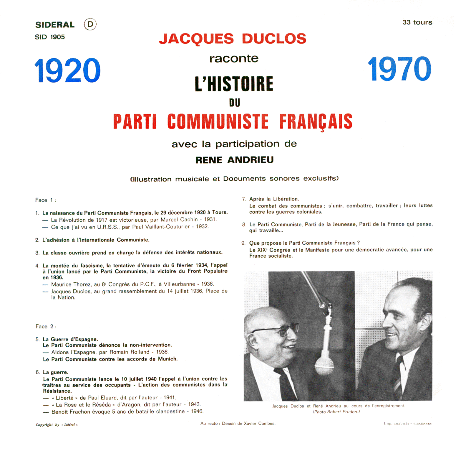 [Le PCF à 100 ans] Parti Communiste Français : fragments d'histoire en images (photos et affiches) 