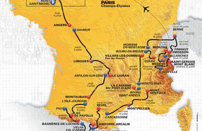 Cyclisme: Découvrez le parcours du Tour de France 2016