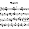 Partitura de la canción "Allegretto" para Violín | Método Suzuki
