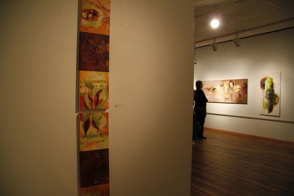 30 novembre 2011, vernissage de l'exposition "Qui sème le temps" présentée à la galerie Les trois C, du centre culturel Henri-Lemieux de LaSalle.