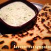 Naans fromage et concombre frais 