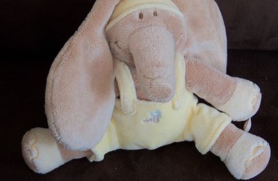 SOS doudou ELEPHANT grandes oreilles Archibald par Noukie's