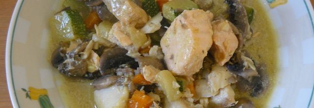 la blanquette de poisson (cours de cuisine septembre 2017)