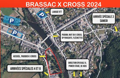 Brassac X Cross kid's, infos et plan général